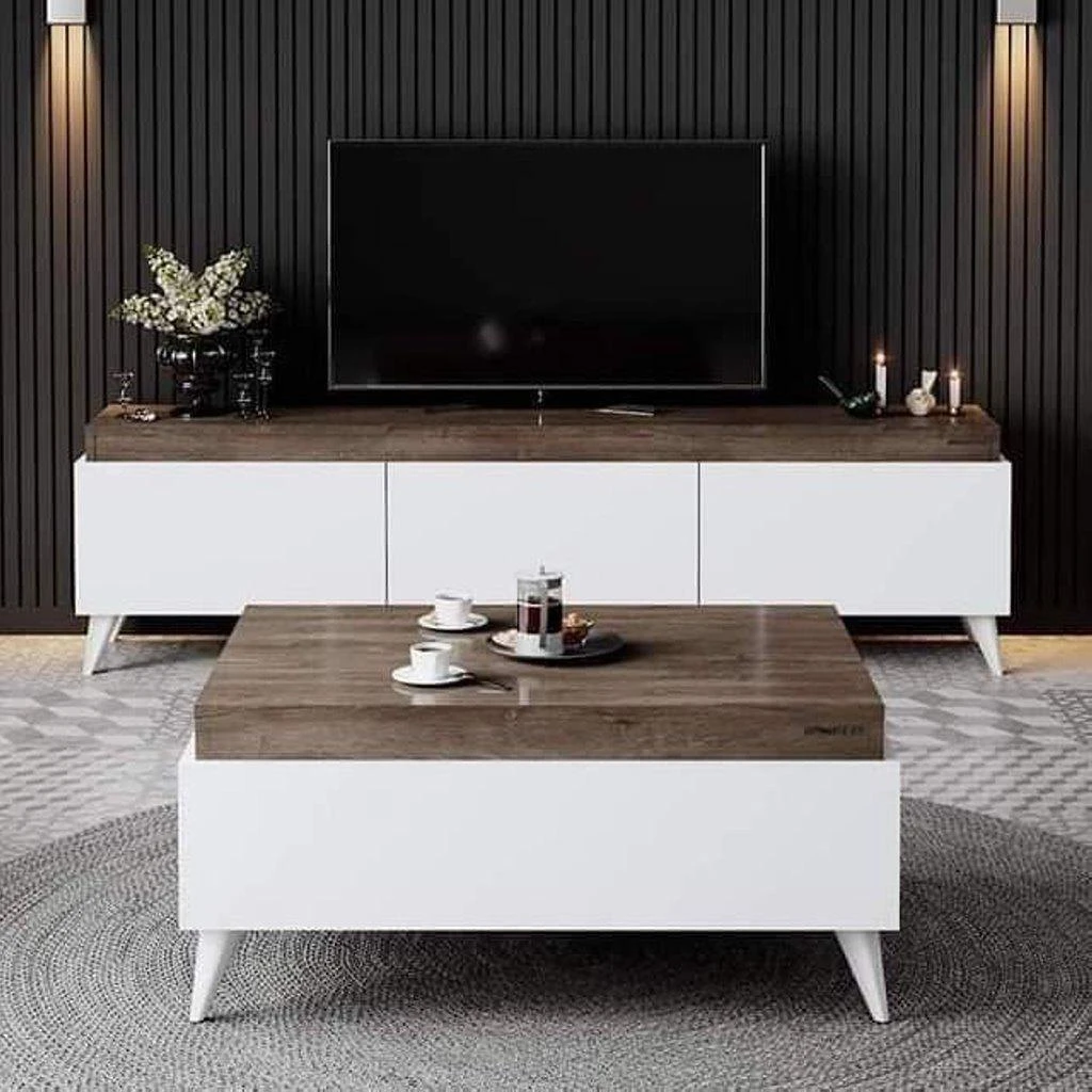TV TABLE +COFEE TABLE