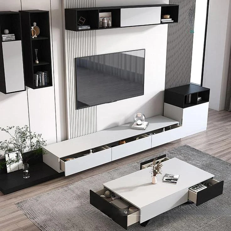 TV TABLE +COFEE TABLE